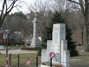 Veterans' and Soldiers' monuments, Naugatuck Green