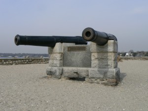 Compo Beach cannons, Westport