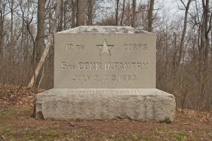 5th Connecticut Volunteer Infantry, Gettysburg