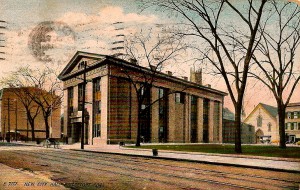 McLevy Hall, Bridgeport (1909 postmark)