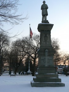 Soldiers' and Sailors' Monument, Milford, facing east