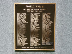 World War II Monument, Middletown