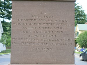 War of the Rebellion Monument, Stockbridge, Mass.