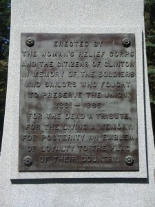 Soldiers' and Sailors' Monument, Clinton