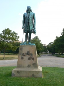 Elias Howe statue, Bridgeport