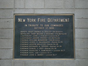 23rd Street Fire Plaque